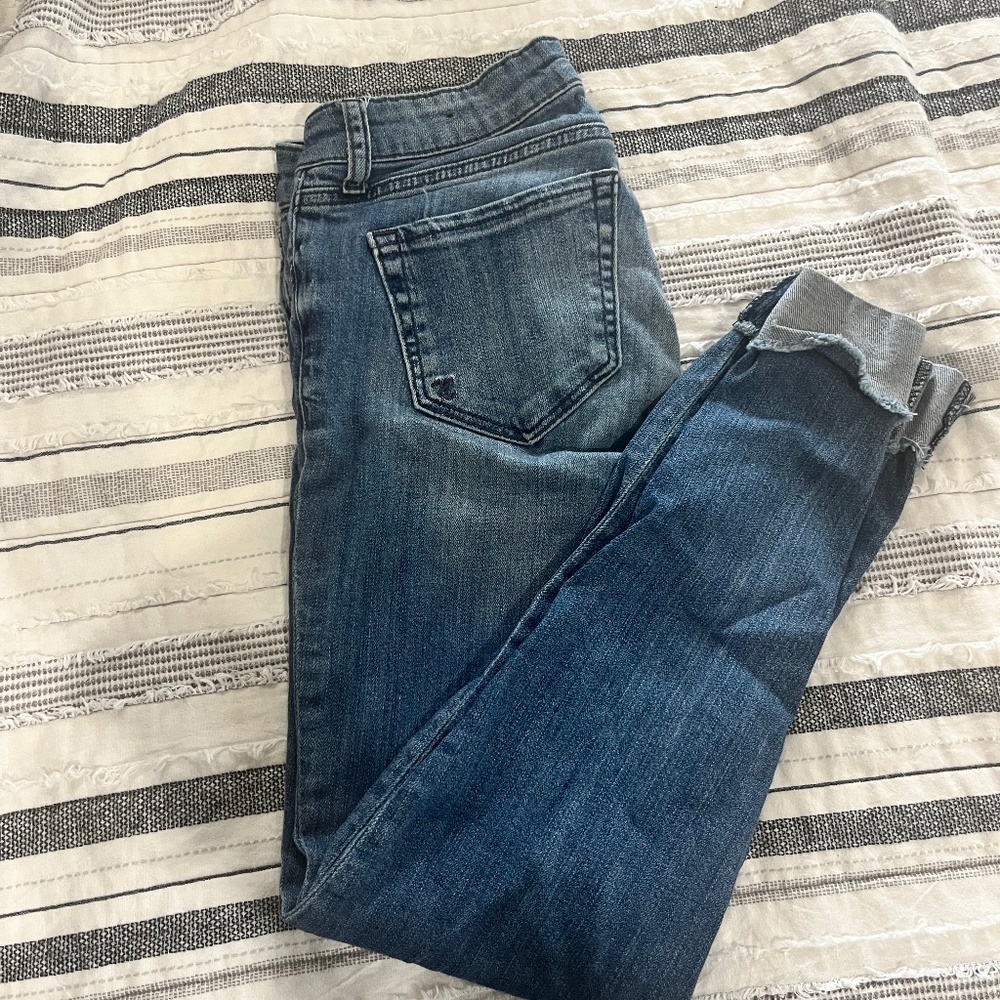 Straight leg jeans